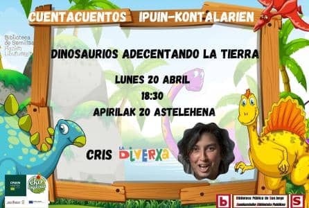 Dinosaurios adecentando la tierra