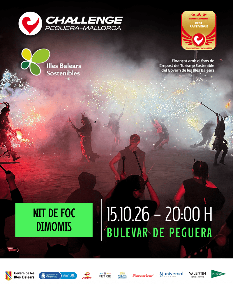 Concierto de rock y Nit de Foc (Inauguración de Challenge Peguera Mallorca)