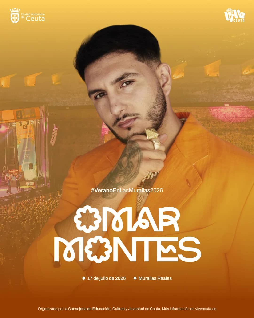 Concierto de Omar Montes en Las Murallas Reales