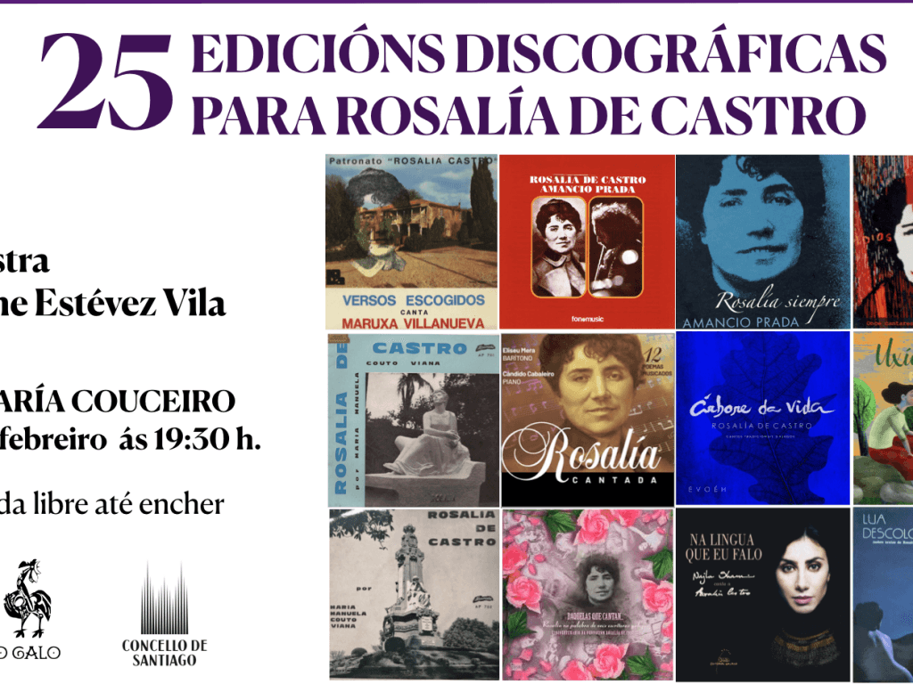 Vinte cinco edicións discográficas para Rosalía de Castro