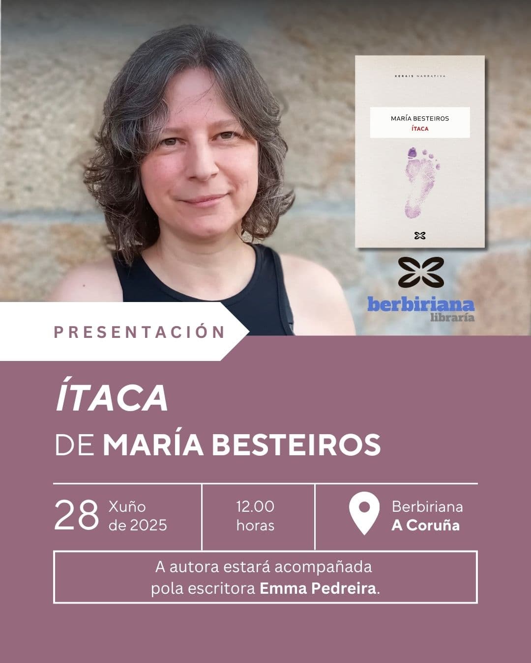 Firma de libros de María Besteiros
