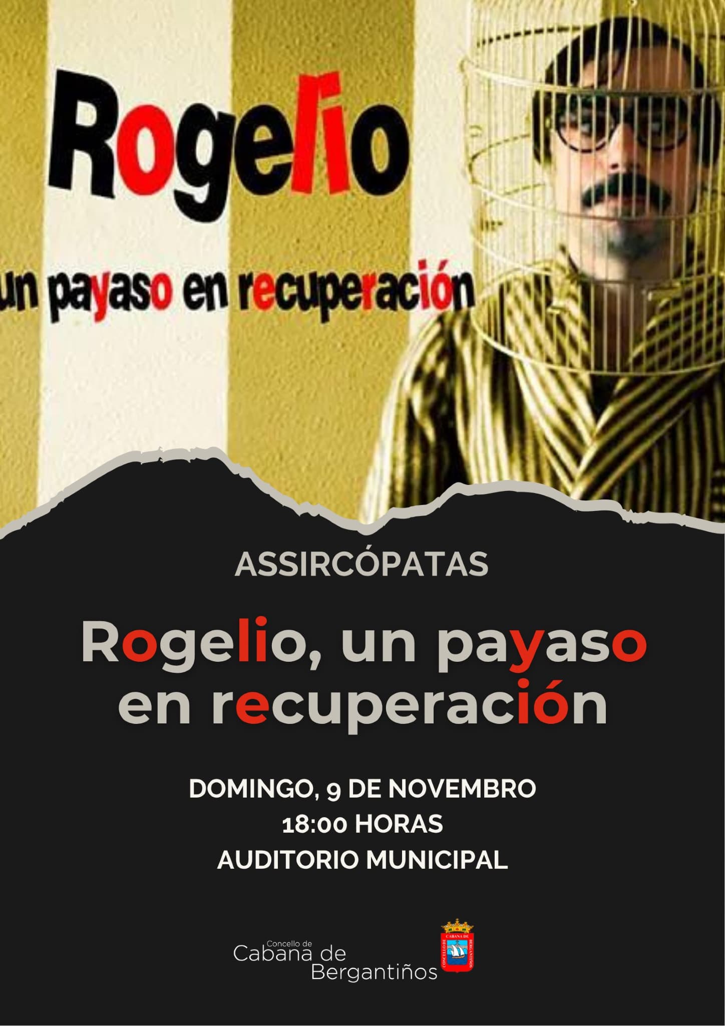 Teatro Rogelio, un paiaso en recuperación