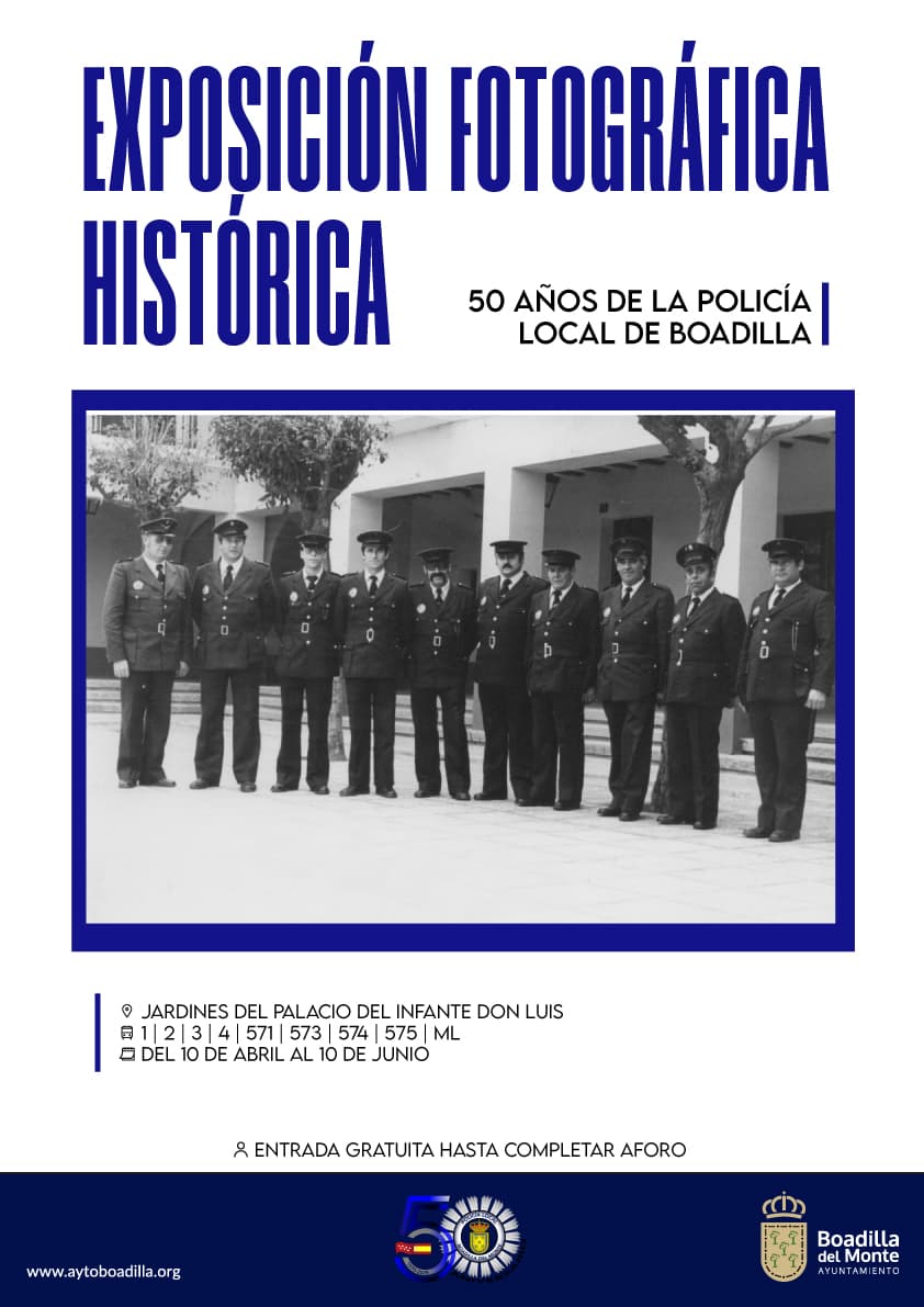 Exposición fotográfica: 50 AÑOS DE LA POLICÍA LOCAL DE BOADILLA