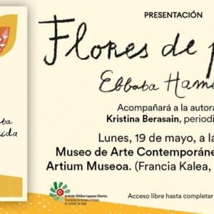 Presentación del libro Flores de papel de Ebbaba Hameida