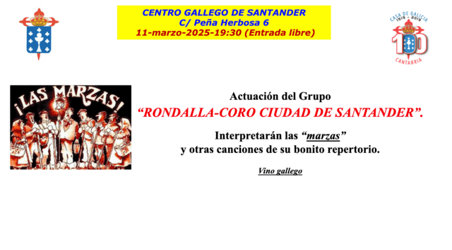 Actuación de la Rondalla Coro Ciudad de Santander