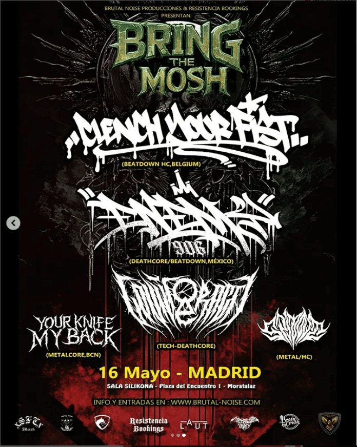 CLENCHYOURFIST + ENEMY 906 + COUNTERACTT + SPIT OUT + YOUR KNIFE MY BACK
