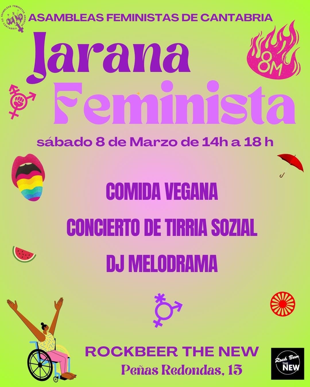 Jarana feminista con Tirria Sozial en concierto