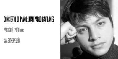 Juan Pablo Gavilanes. Concierto de piano