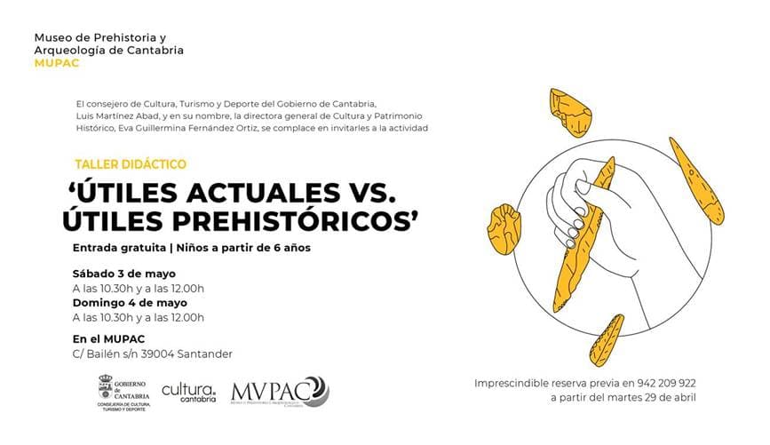 Útiles actuales vs útiles prehistóricos