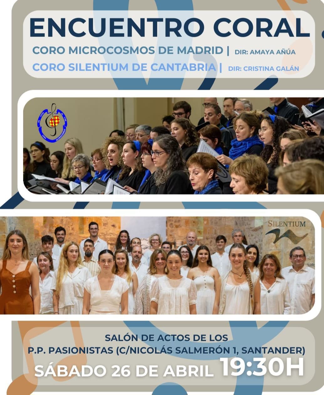 Encuentro coral: Coro Microcosmos y Coro Silentium
