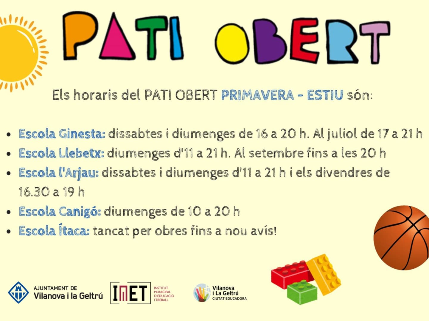 Pati Obert - Escola L'Arjau