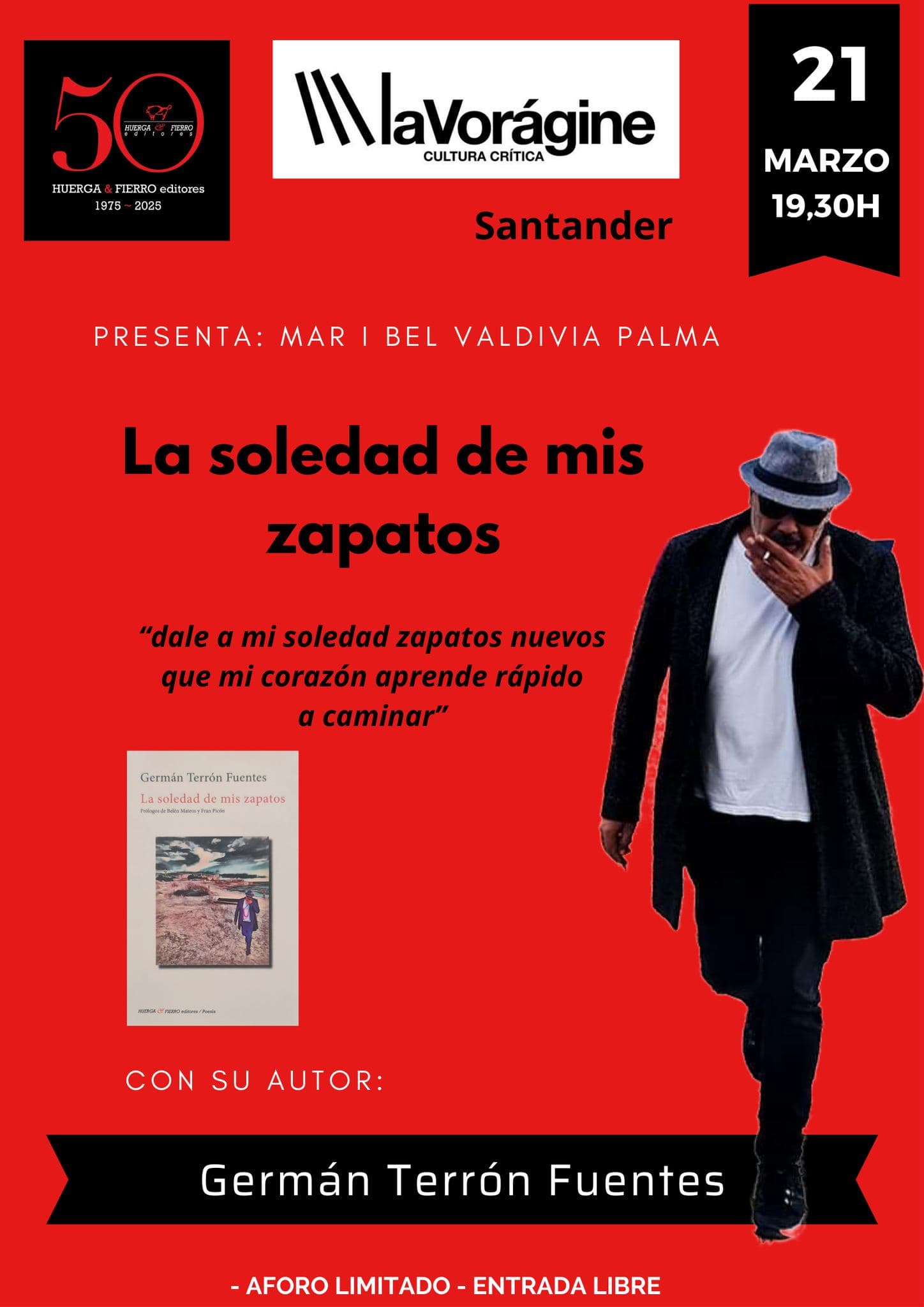 Presentación de "La soledad de mis zapatos", poemario de Germán Terrón