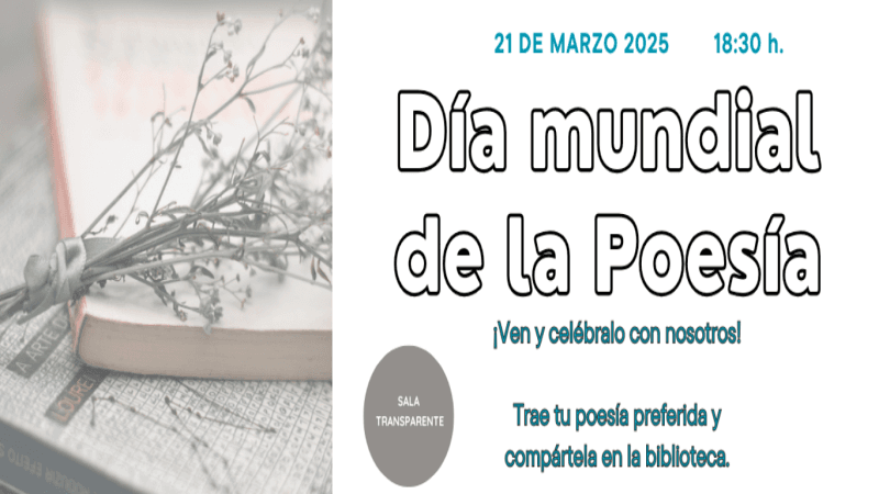 Celebra el Día Mundial de la Poesía