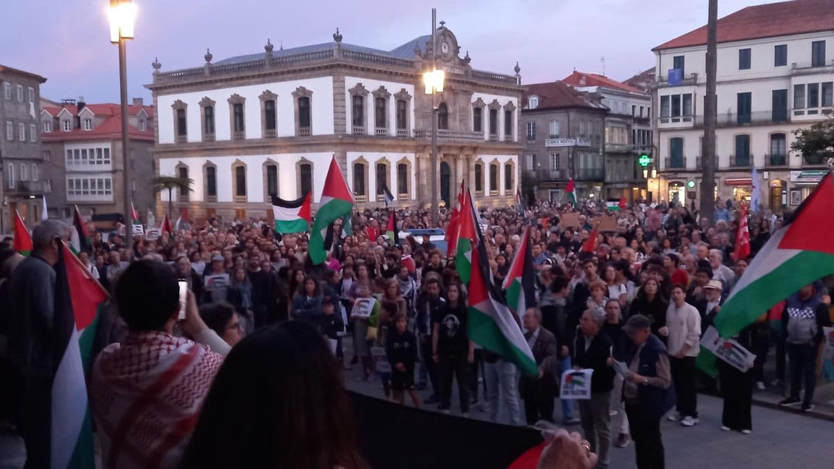 Marcha en defensa del pueblo palestino