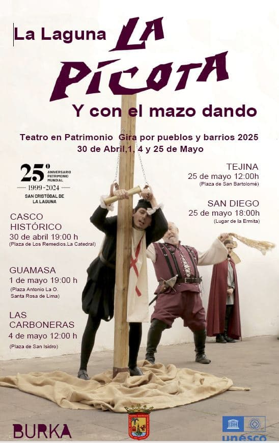La Picota y con el mazo dando