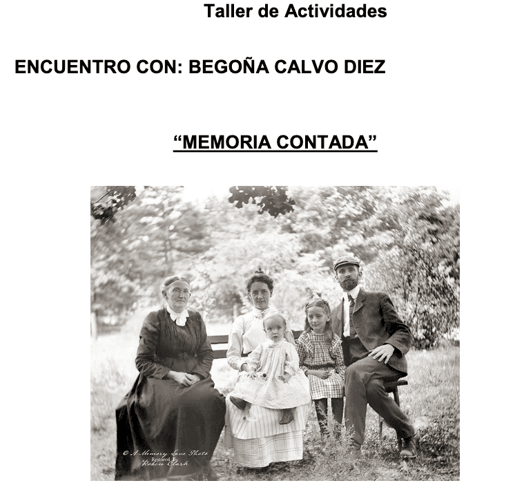 "Memoria contada". Encuentro con Begoña Calvo Diez, enfermera general y obstétrica