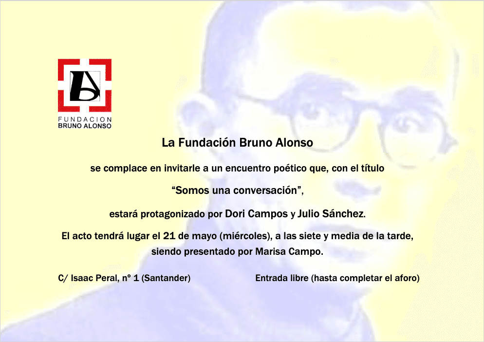 “Somos una conversación”, encuentro poético con Dori Campos y Julio Sánchez