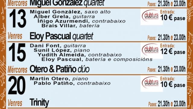 Concierto de Miguel González quartet