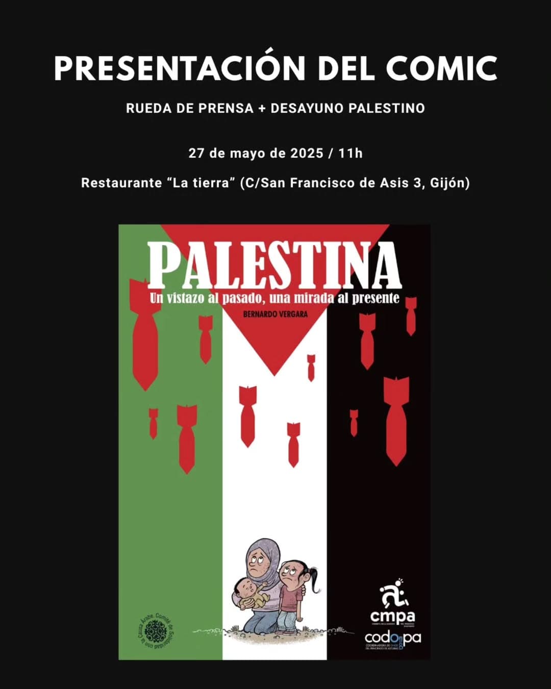 Presentación del cómic 'Palestina. Un vistazo al pasado, una mirada al presente'