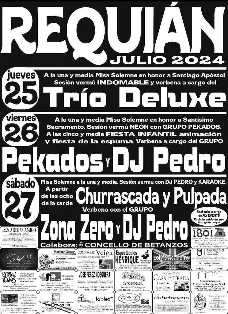 Fiestas de Santiago Apóstolo de Requián