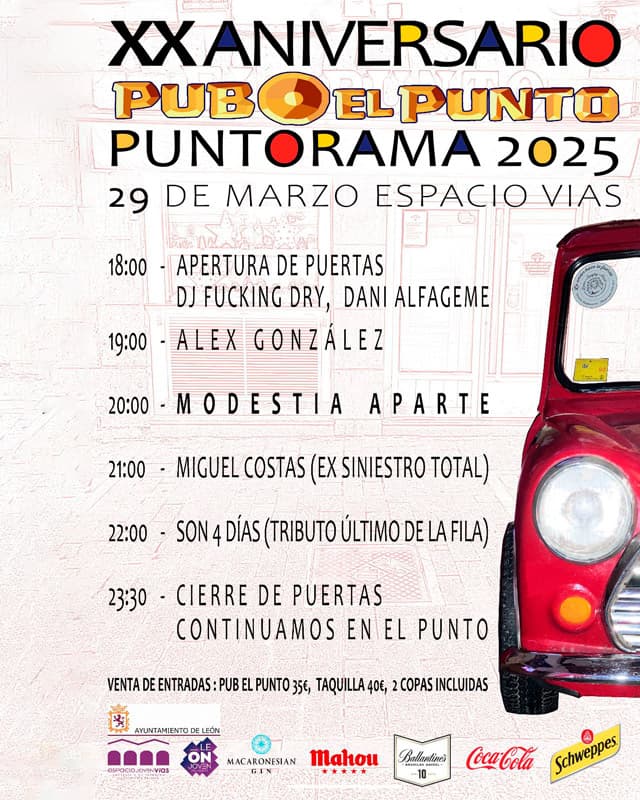 Puntorama 2025 (XX Aniversario Pub El Punto)
