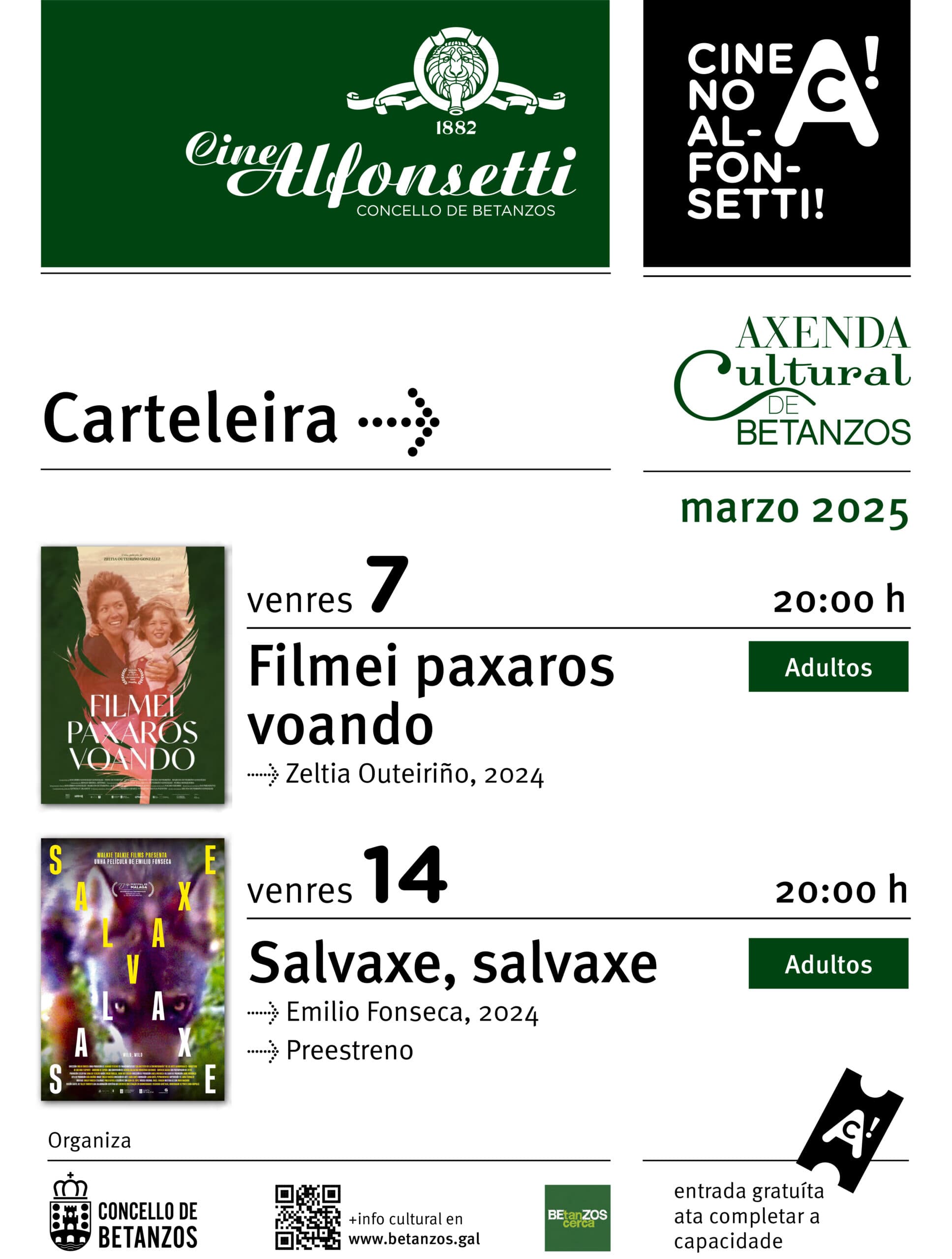 Proxección “SALVAXE SALVAXE”