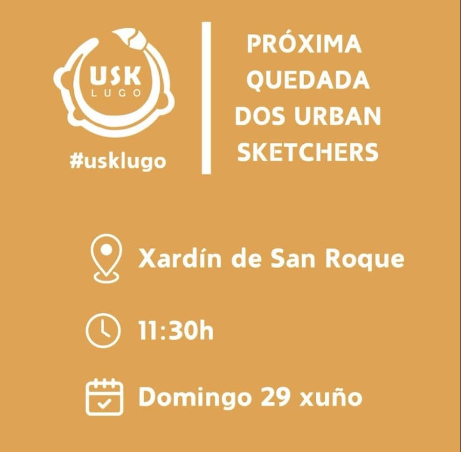 Urban Sketchers Lugo | Xardín de San Roque