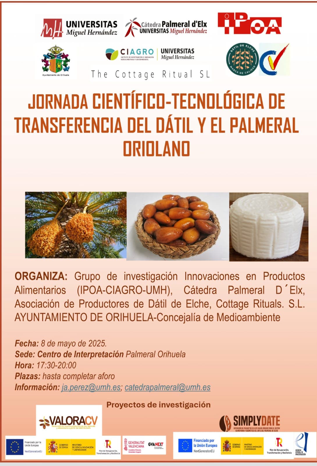 Jornada científico-tecnológica centrada en la valoración del dátil y el Palmeral