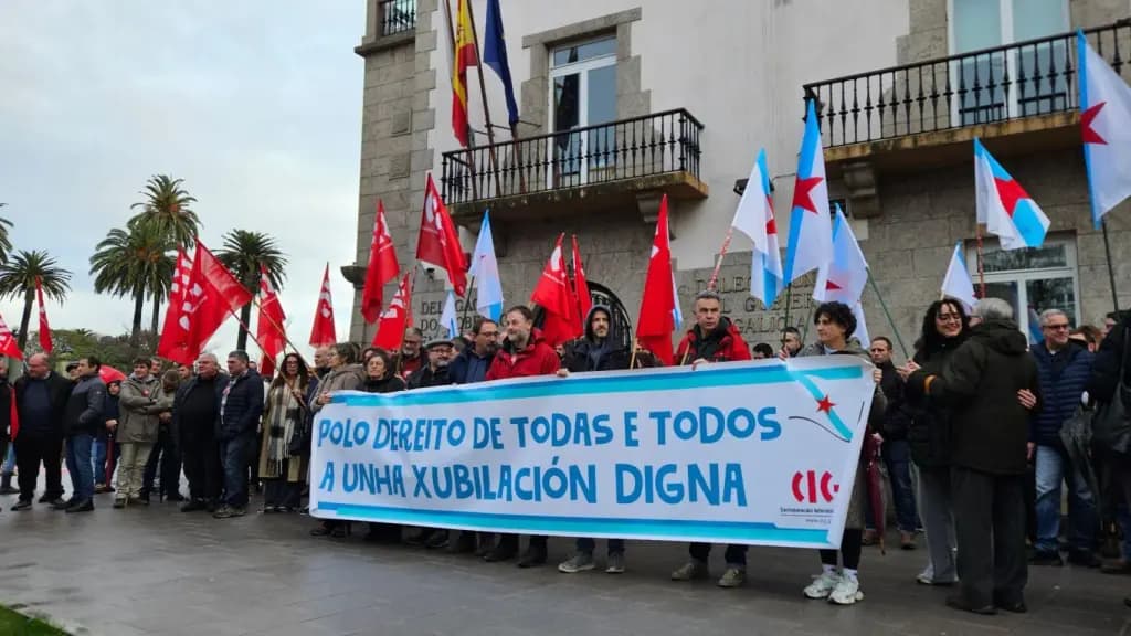 Concentración contra el recorte a la jubilación parcial