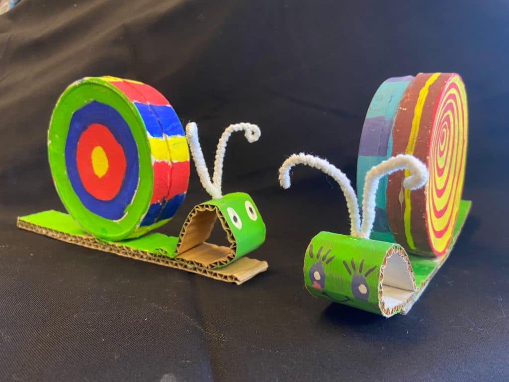 Construye un títere caracol