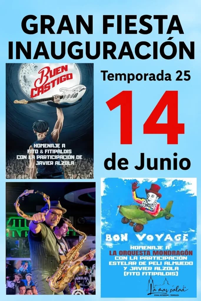 GRAN FIESTA de Inauguración: LA MAR SALÁA Temporada 2025