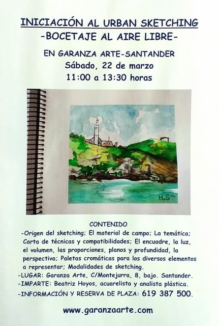 Iniciación al Urban Sketching. Bocetaje al aire libre