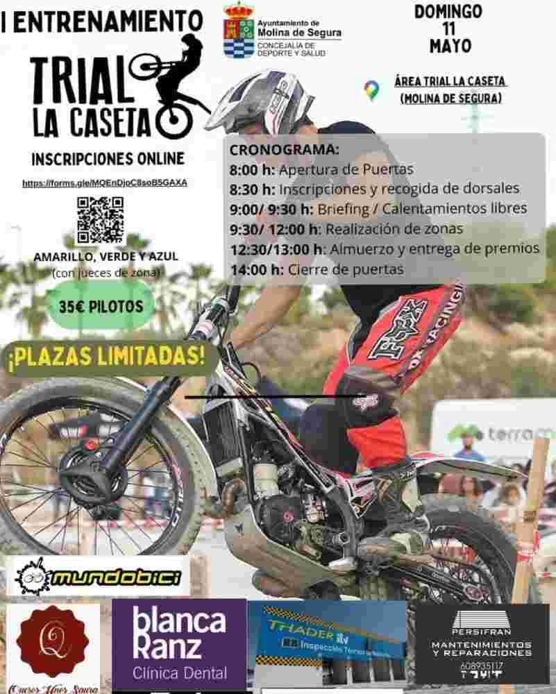 Primer entrenamiento oficial del Club Deportivo Trial La Caseta