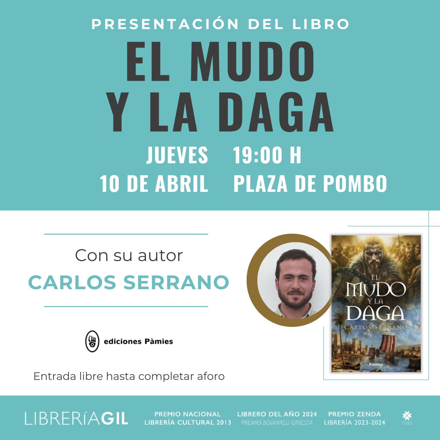 Presentación de "El mudo y la daga", de Carlos Serrano