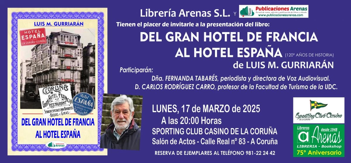 Presentación del libro 'Del Gran Hotel de Francia al Hotel España'