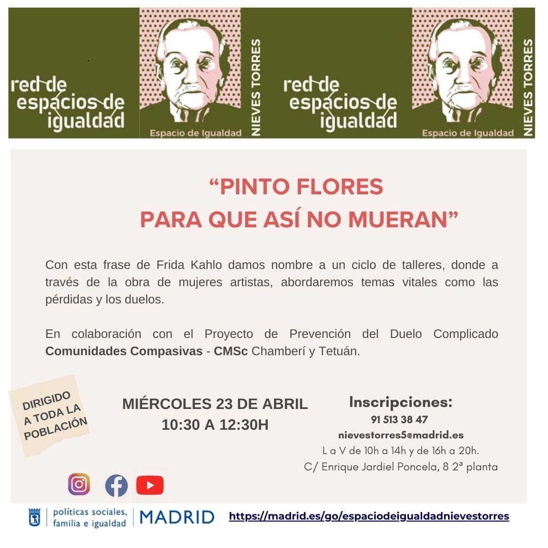 Pinto flores para que así no mueran