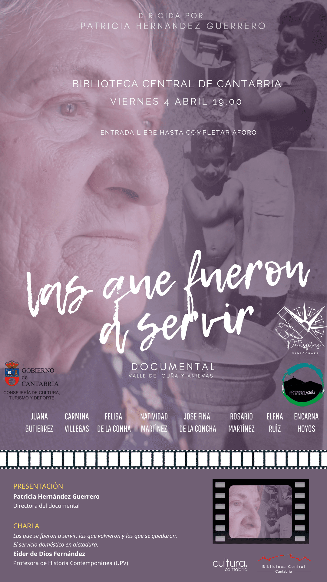 Proyección y coloquio sobre el documental "Las que fueron a servir"