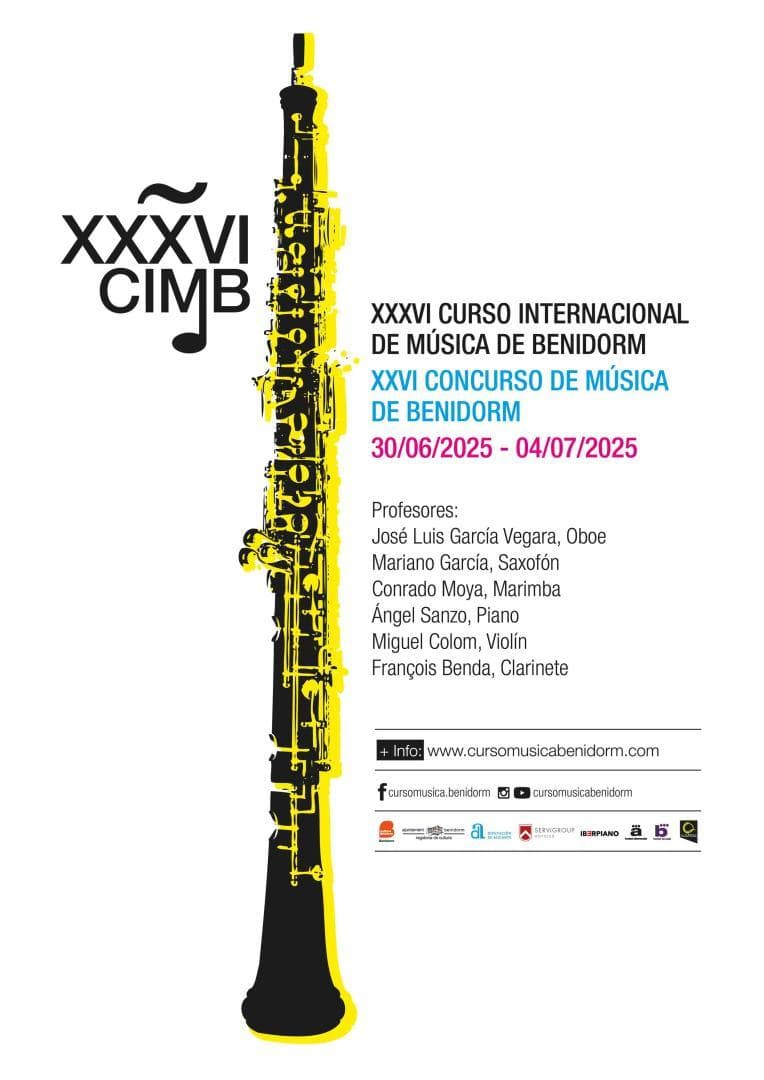XXXVI Curso Internacional de Música de Benidorm y XXVI Concurso de Música de Benidorm