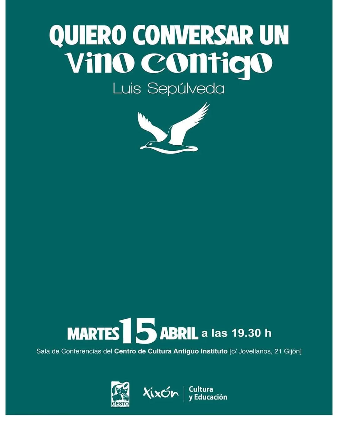 Quiero conversar un vino contigo Luis Sepúlveda