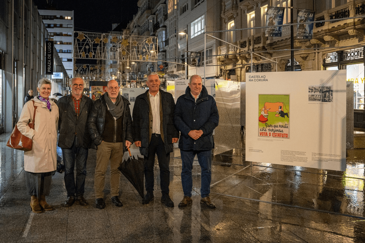 Exposición urbana sobre Castelao