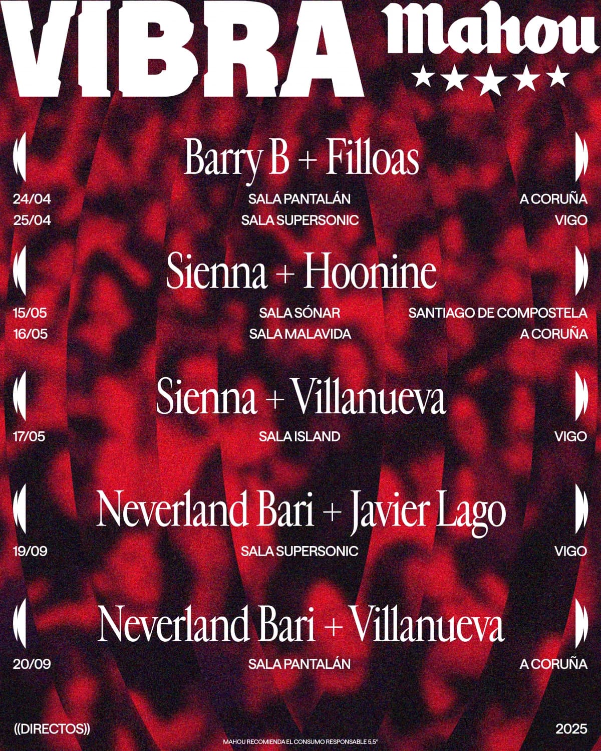 Directos Vibra Mahou: Neverland Bari