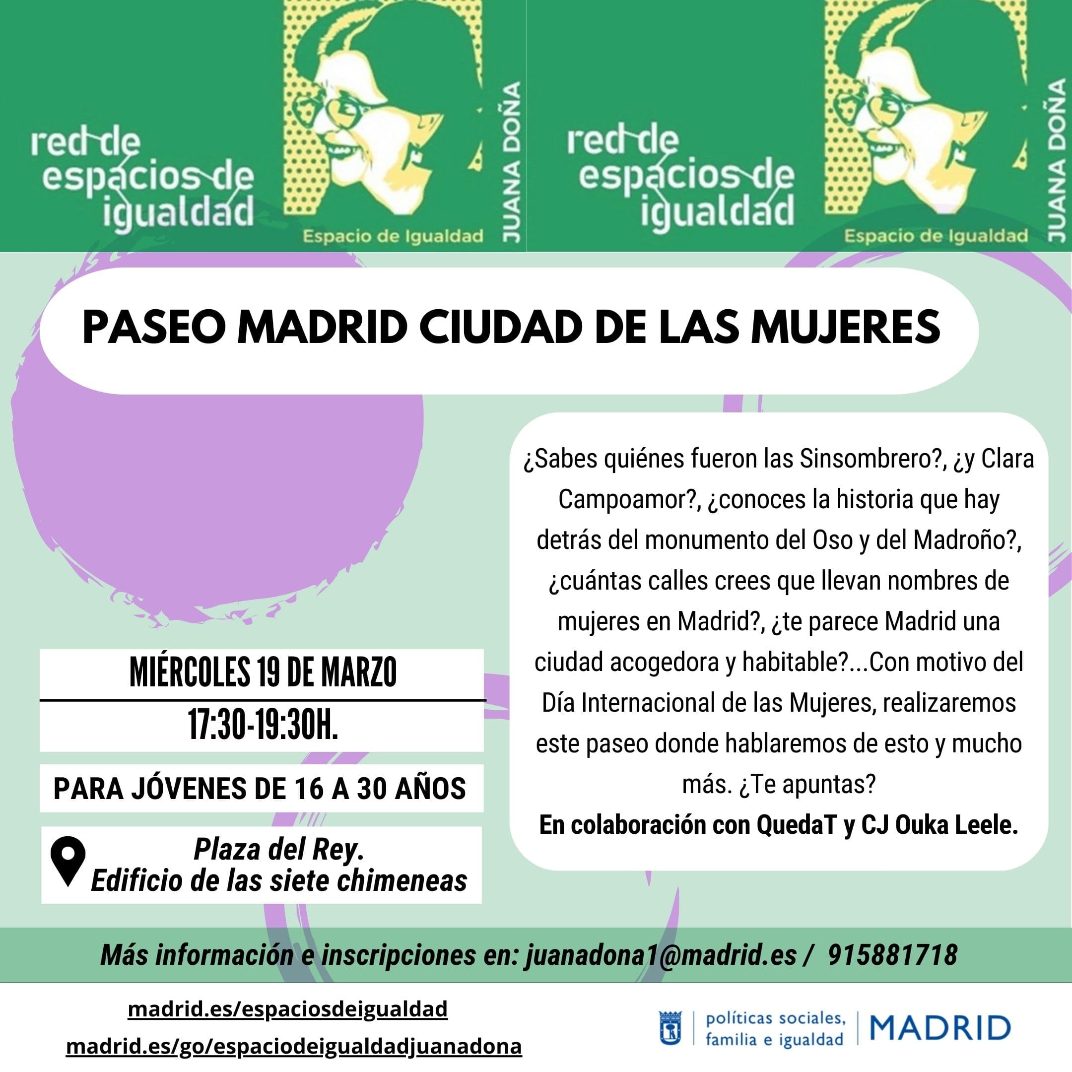 Paseo 'Madrid ciudad de las mujeres'