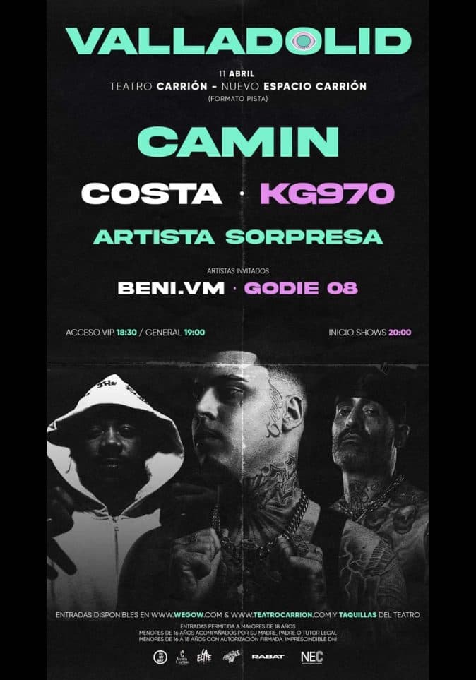 CAMIN, COSTA, KG970 Y ARTISTAS INVITADOS