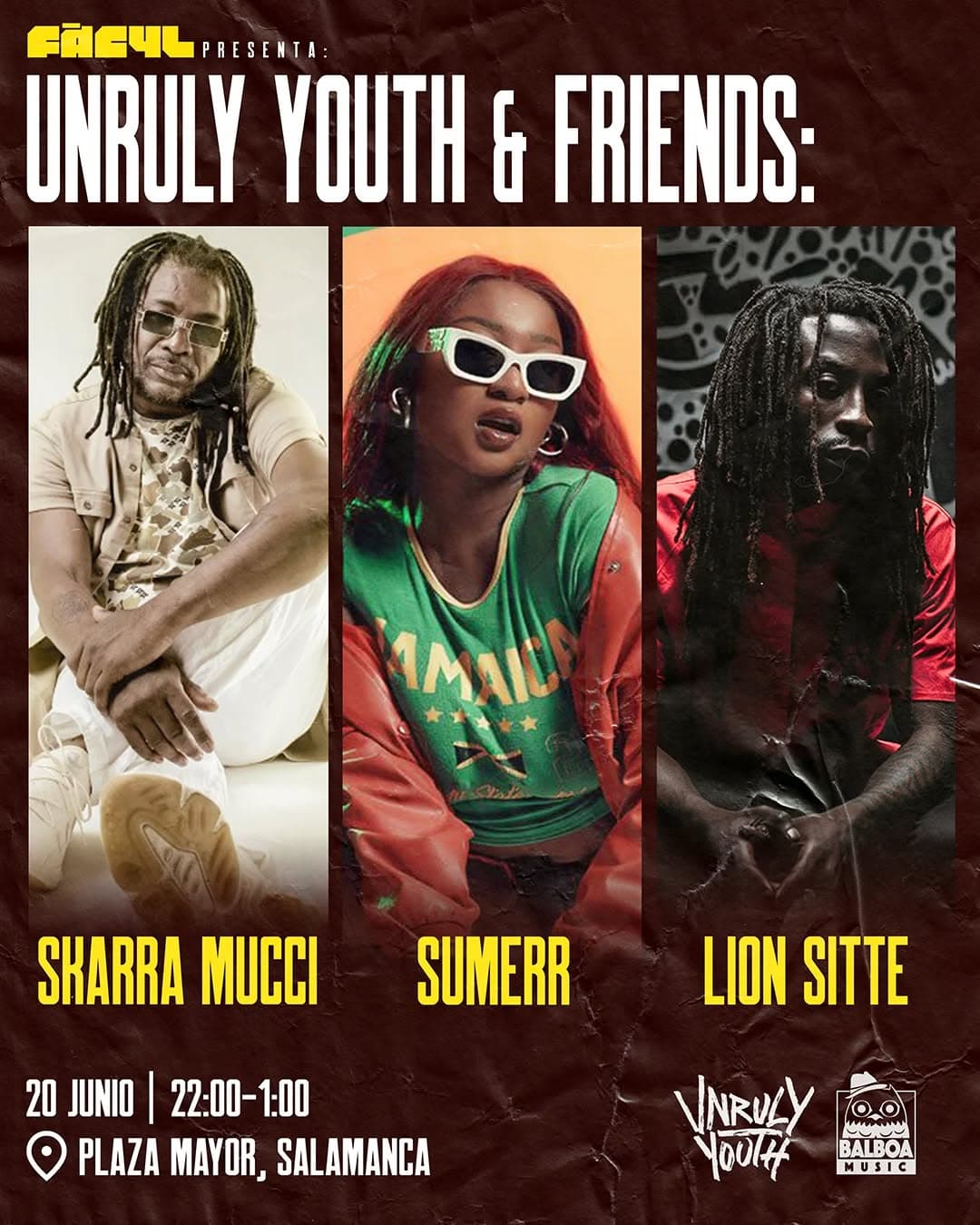 UNRULY YOUTH & Friends: SKARRA MUCCI - Sumerr - Lion Sitte - Festival FÀCYL 2025