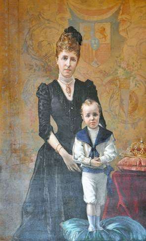 María Cristina y Alfonso XIII. La madre regente y un niño llamado a ser rey