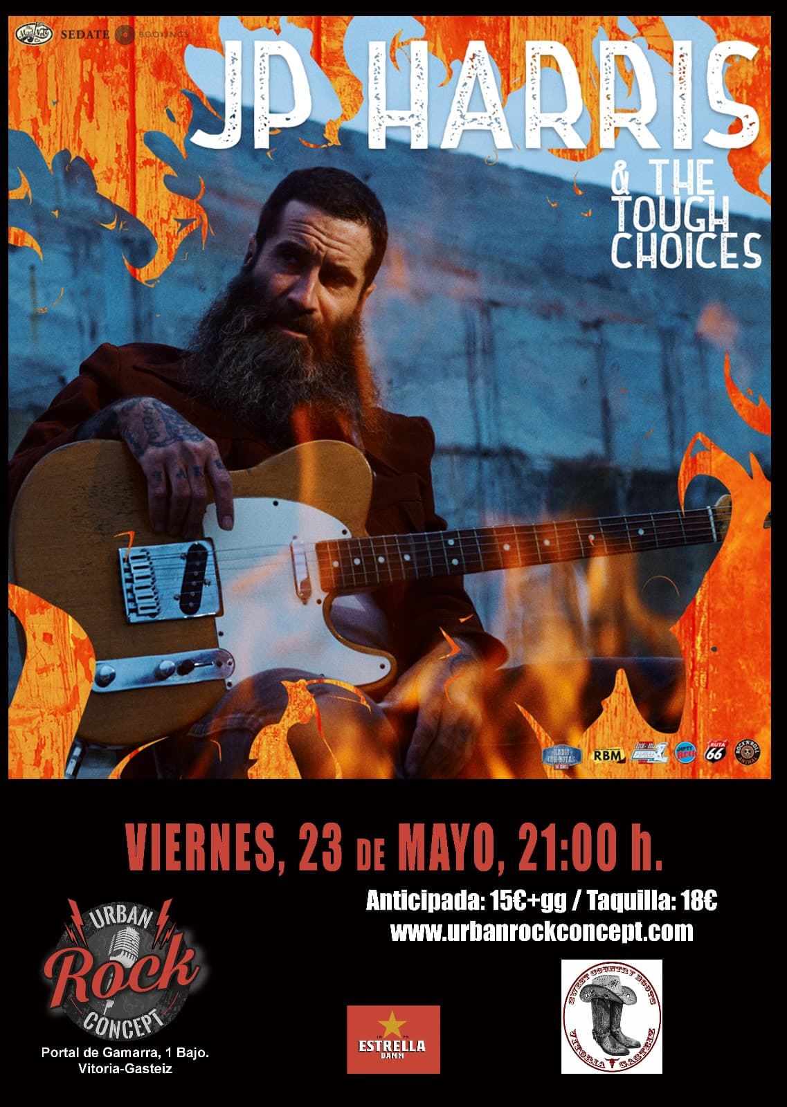 JP Harris & The Tough Choices en Vitoria-Gasteiz