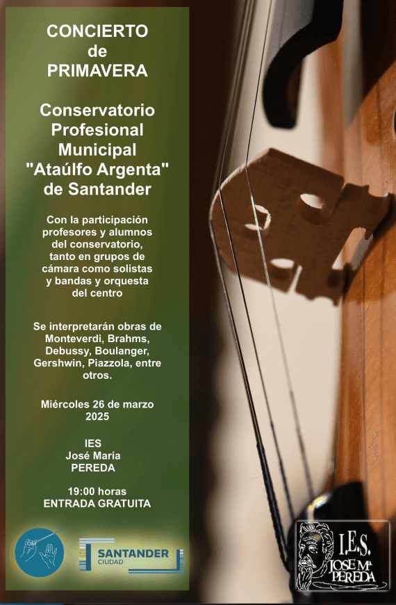 Concierto de primavera del Conservatorio Ataúlfo Argenta