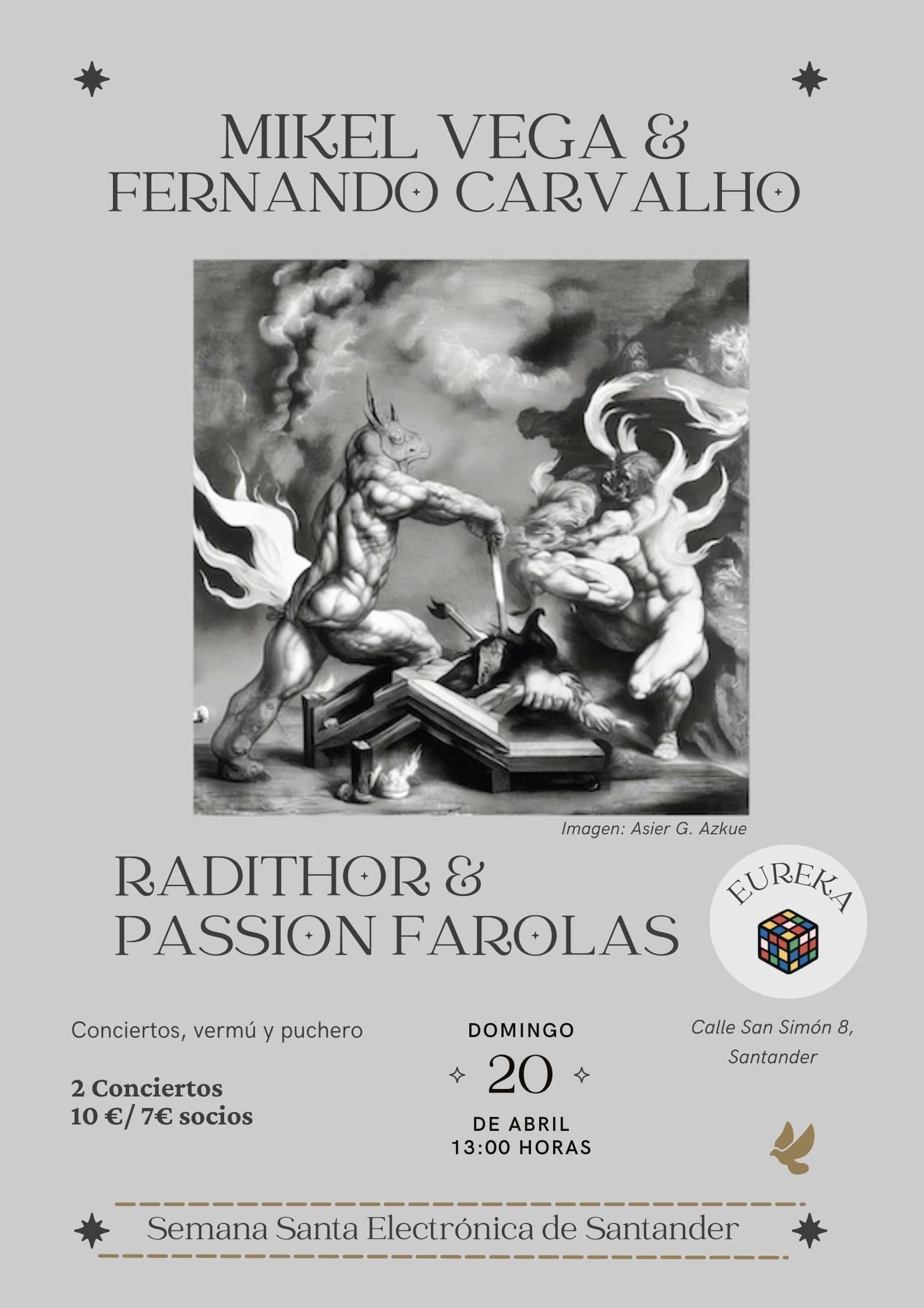 Conciertos: Mikel Vega & Fernando Carvalho y Radithor & Passion Farolas