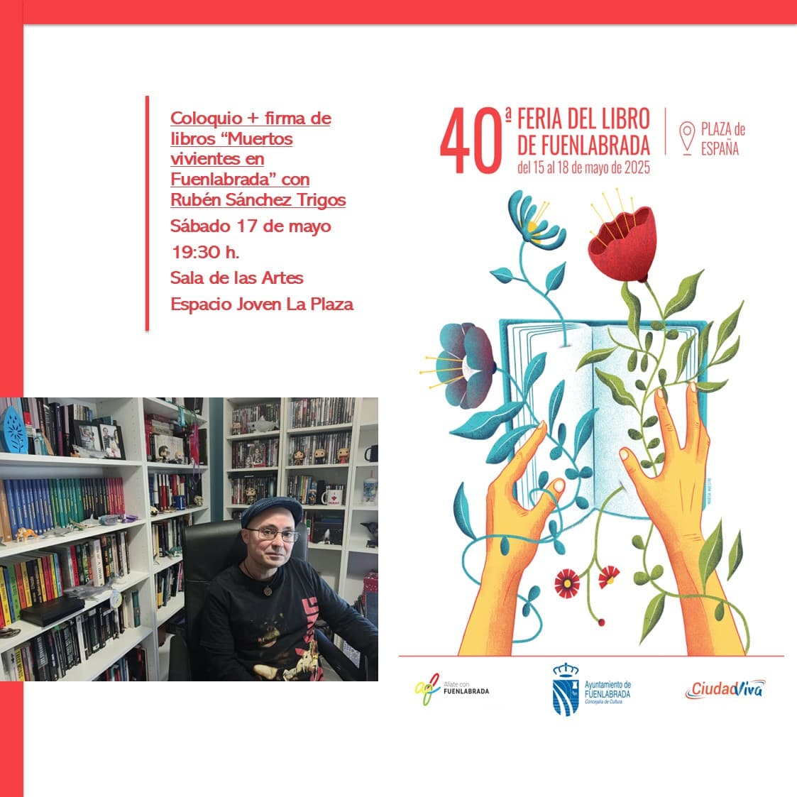 Coloquio + firma de libros "Muertos vivientes en Fuenlabrada"