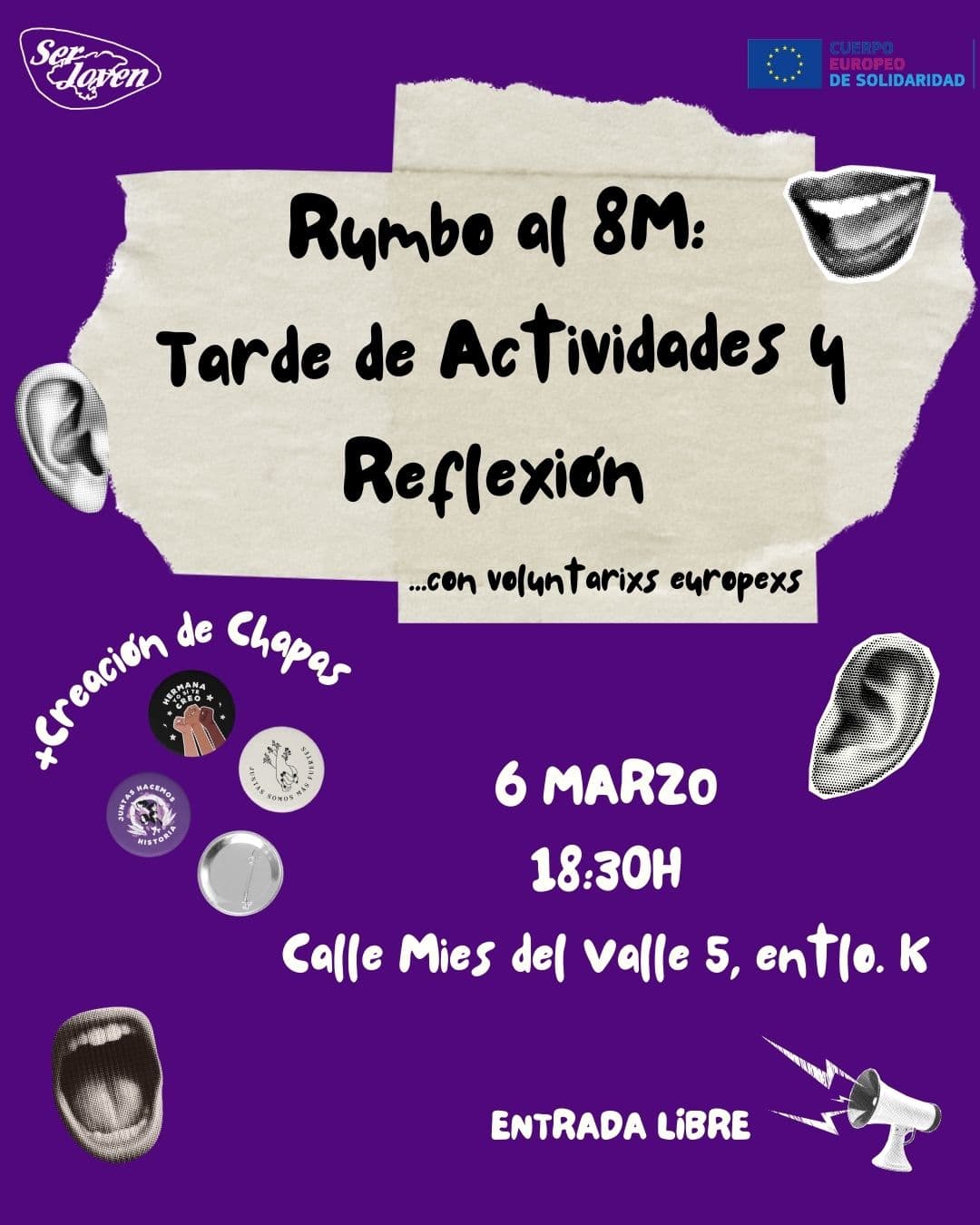 Rumbo al 8M: tarde de actividades y reflexión